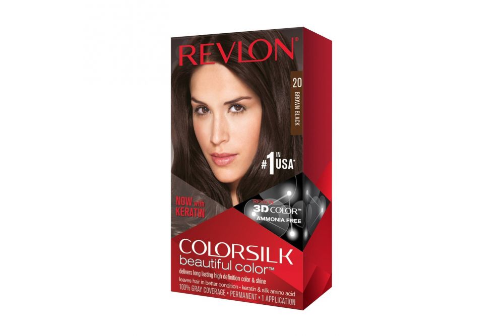 Revlon Colorsilk Tinte Permanente 20 Negro Natural Caja Con 1 Aplicación