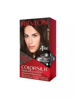 Revlon Colorsilk Tinte Permanente 20 Negro Natural Caja Con 1 Aplicación