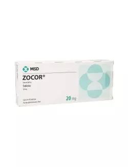 ZOCOR® 20 mg (Simvastatina) - 20 Tabletas - MSD