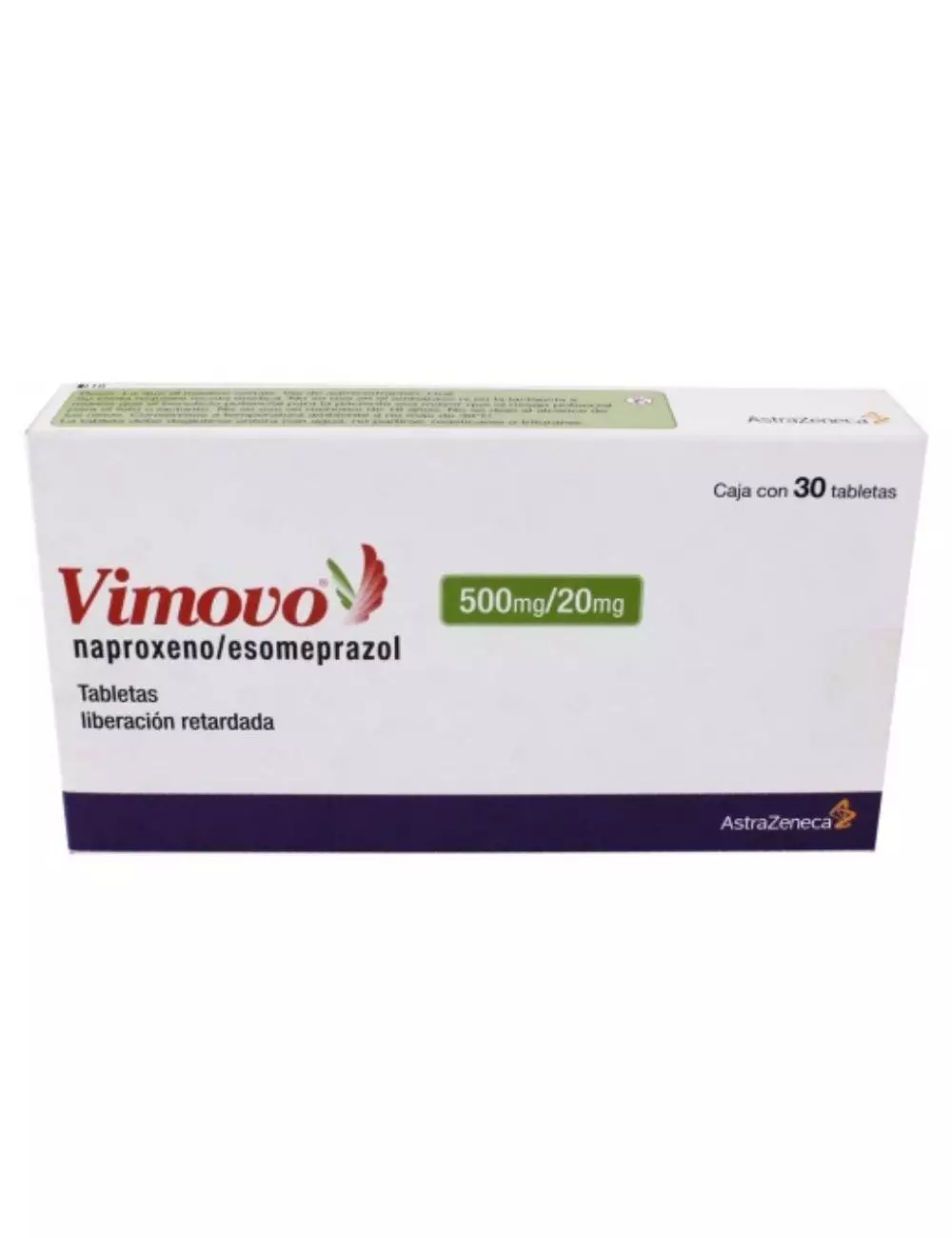 Vimovo 500 / 20 mg Caja Con 30 Tabletas