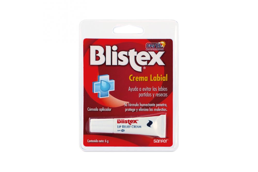Blistex Crema Labial FPS 10 Empaque Con Tubo Con 6g