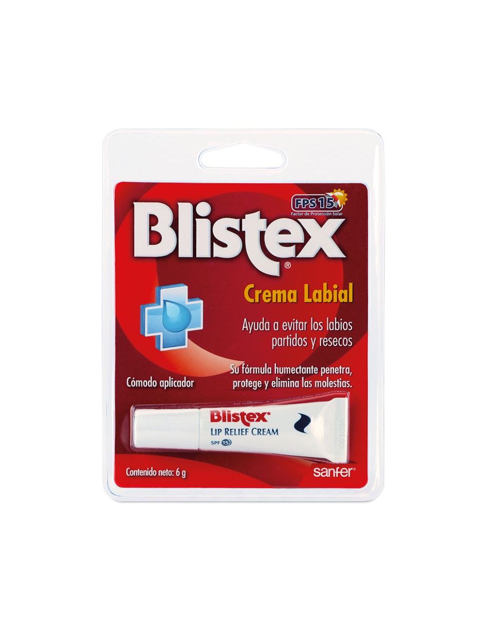 Blistex Crema Labial FPS 10 Empaque Con Tubo Con 6g