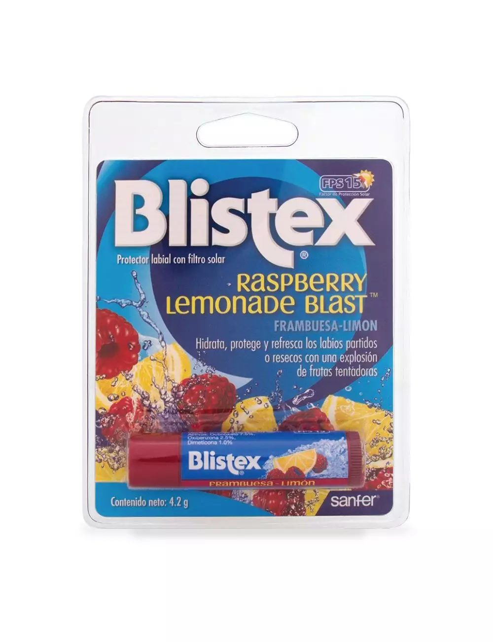 Blistex Lápiz Labial FPS 15 Sabor Frambuesa-Limón