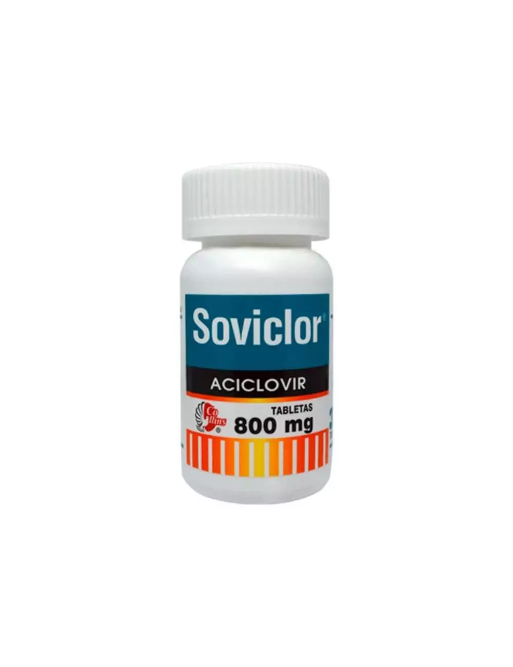 Soviclor® 800 mg - Aciclovir - Frasco con 35 tabletas - Collins