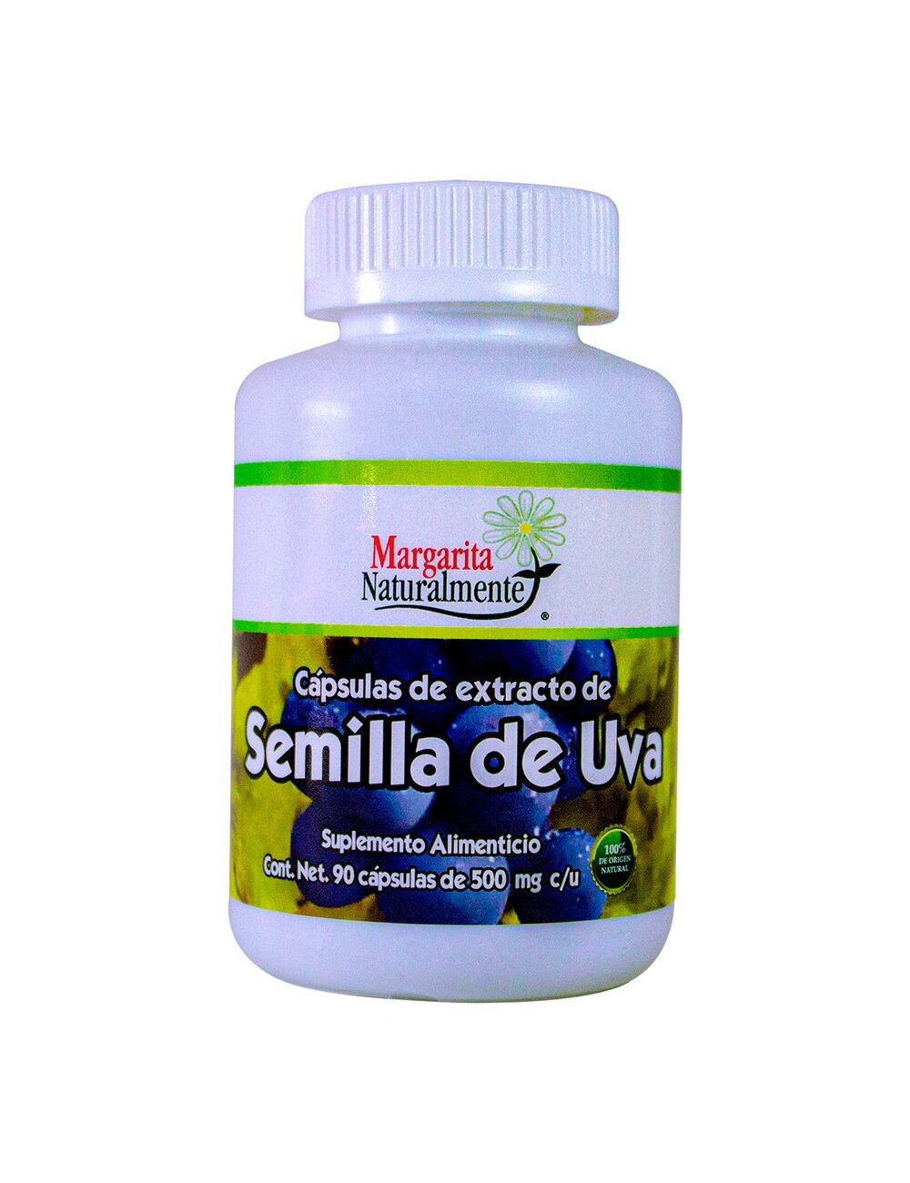 Semilla Uva 500 mg Frasco con 90 Cápsulas