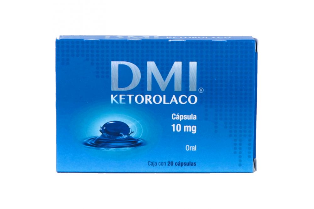 Ketorolaco 10 mg Caja Con 20 Cápsulas