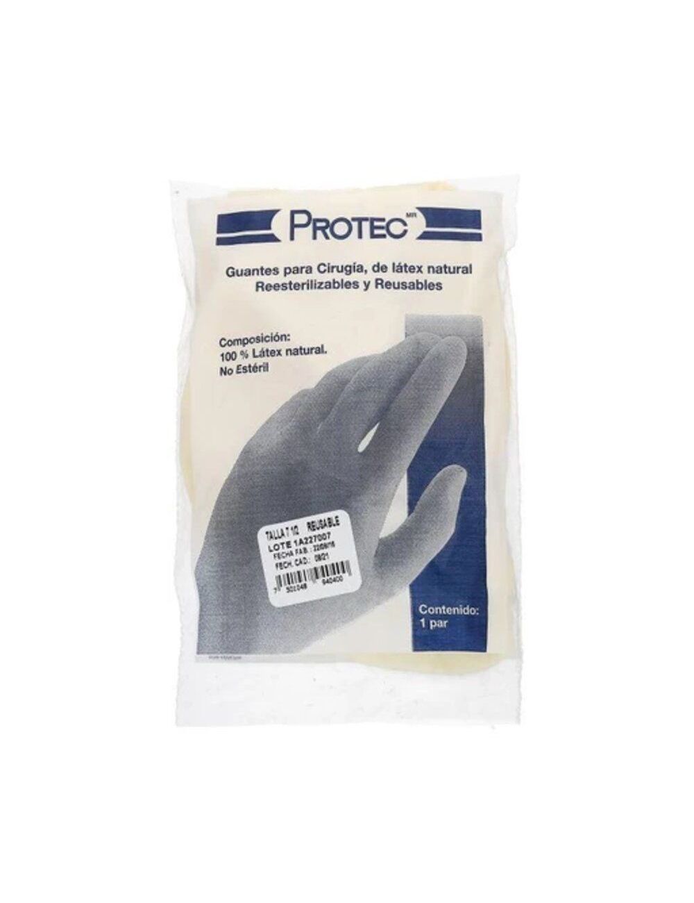 PROTEC GUANTES PARA CIRUGÍA EMPAQUE CON 1 PIEZA