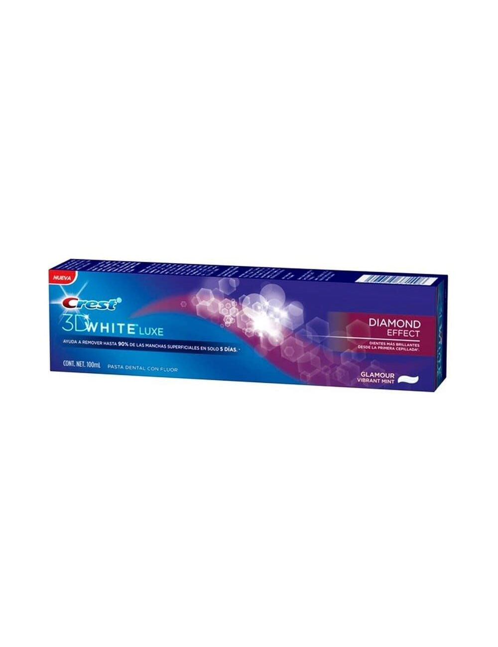 Pasta Dental Crest 3d White Luxe Caja Con Tubo Con 100 mL