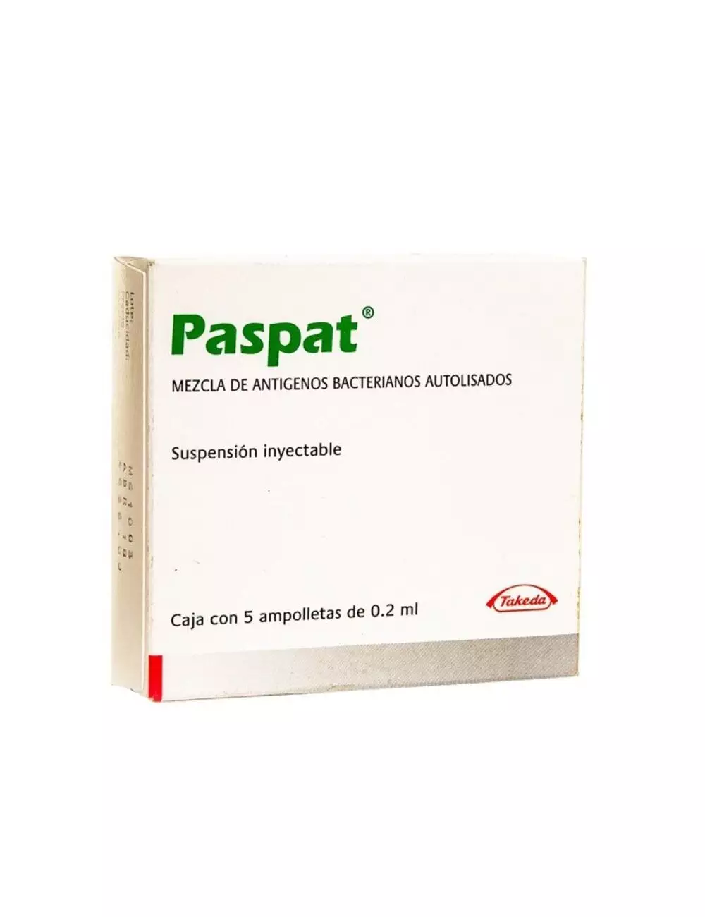 Paspat Caja Con 5 Ampolletas de 0.2 mL