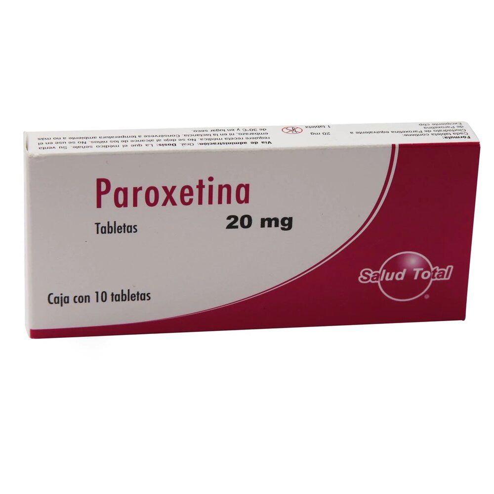 Precio Paroxetina 20 mg 10 tabletas | Farmalisto MX
