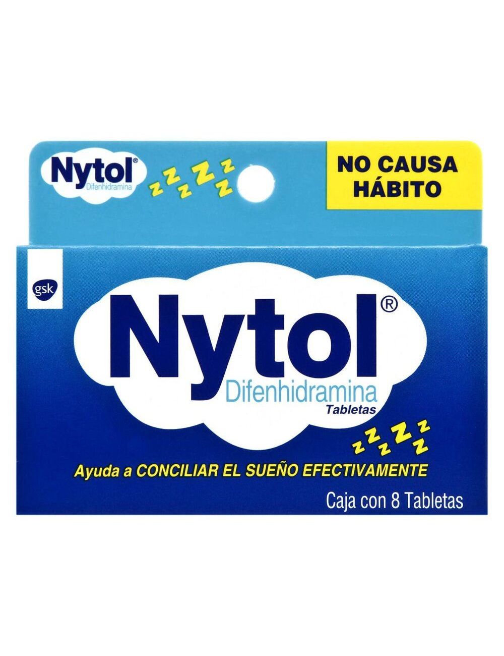 Nytol 50 mg Caja Con 8 Tabletas