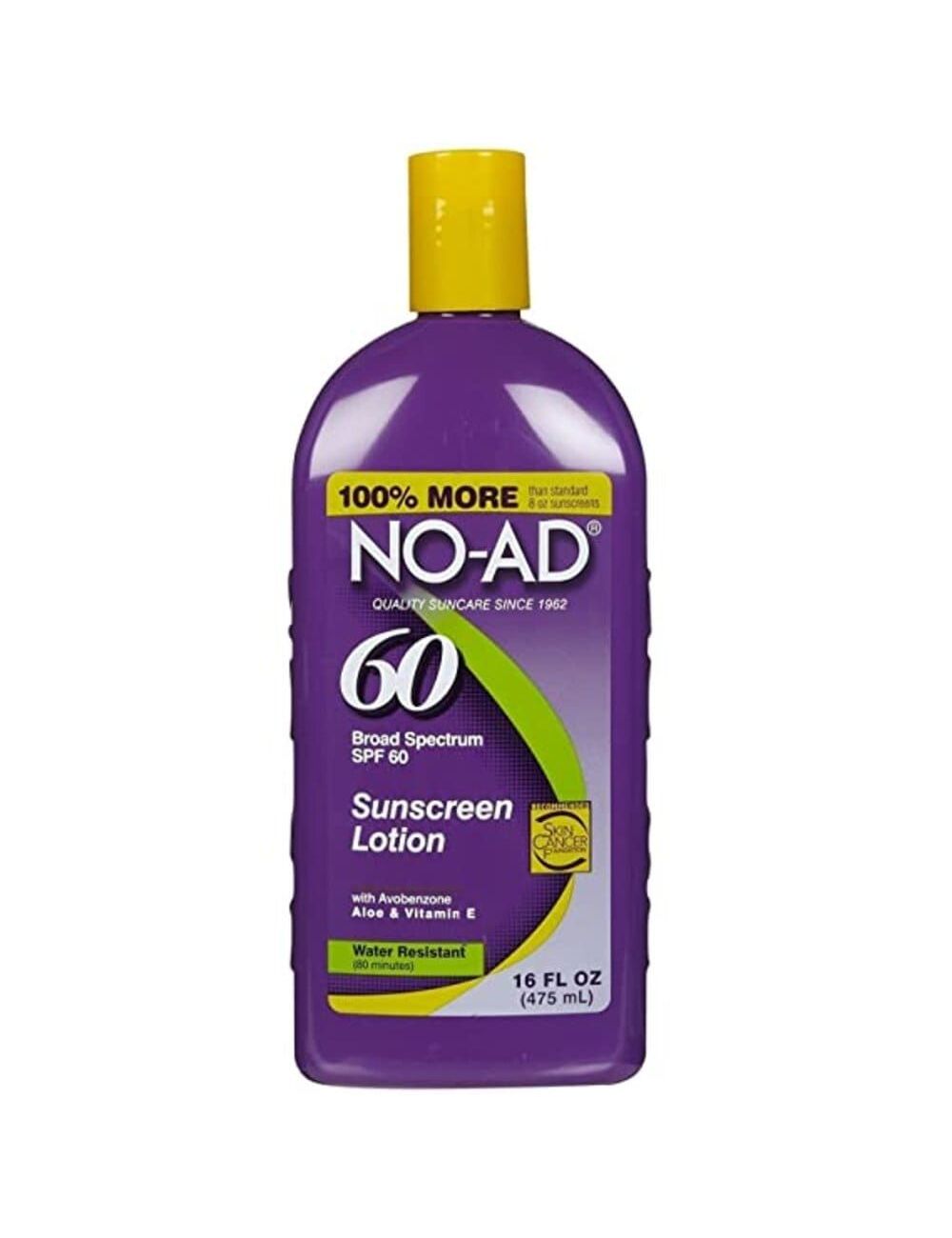 NO-AD Bloqueador En Loción Spf 60 Frasco Con 475 mL