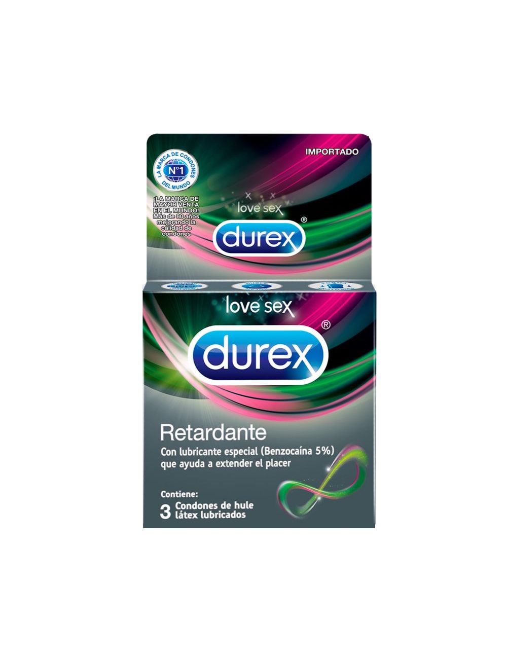 Preservativos Durex Con Retardante Caja Con 3 Piezas Preservativos Durex Con Retardante Caja Con 3 Piezas