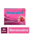 Graneodín B Caja Con 24 Pastillas Sabor Frambuesa