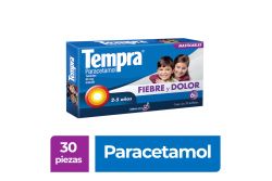 Tempra Infantil 80 mg 30 Tabletas Sabor Uva