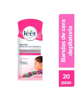 Veet Bandas Depilatorias Piel  Normal Caja Con 20 piezas