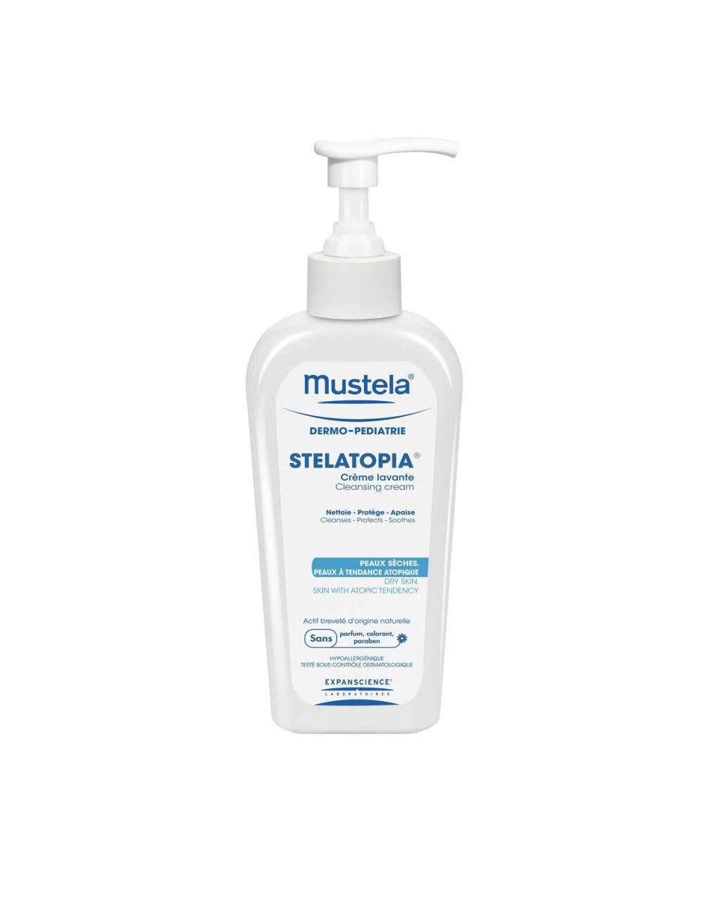 Mustela Stelatopia Crema Lavante Para Cuerpo y Cabello Botella Con 200 mL