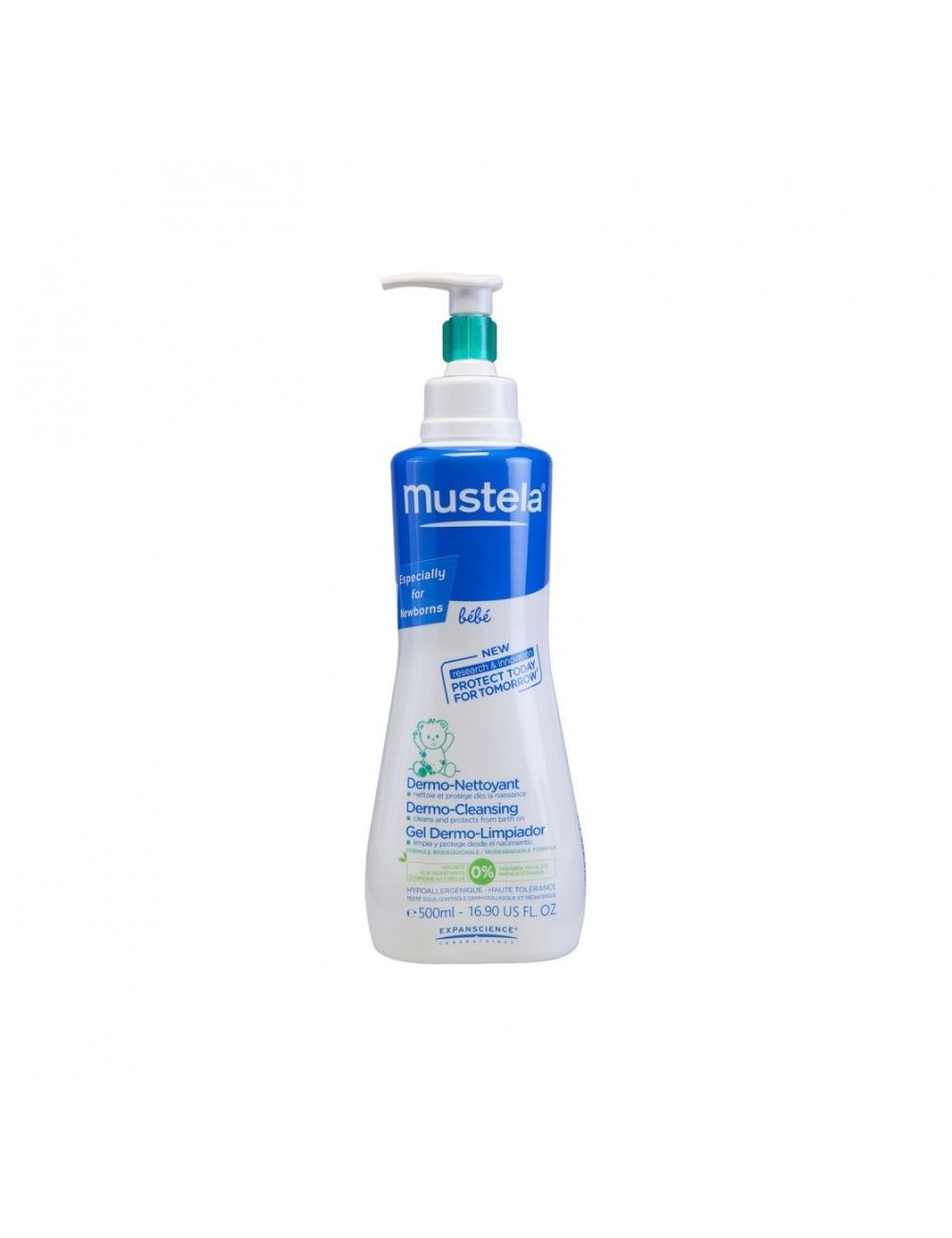Mustela Gel Dermolimpiador Sin Jabón Cabello y Cuerpo Frasco Con 500 mL Mustela Gel Dermolimpiador Sin Jabón Cabello y Cuerpo Frasco Con 500 mL