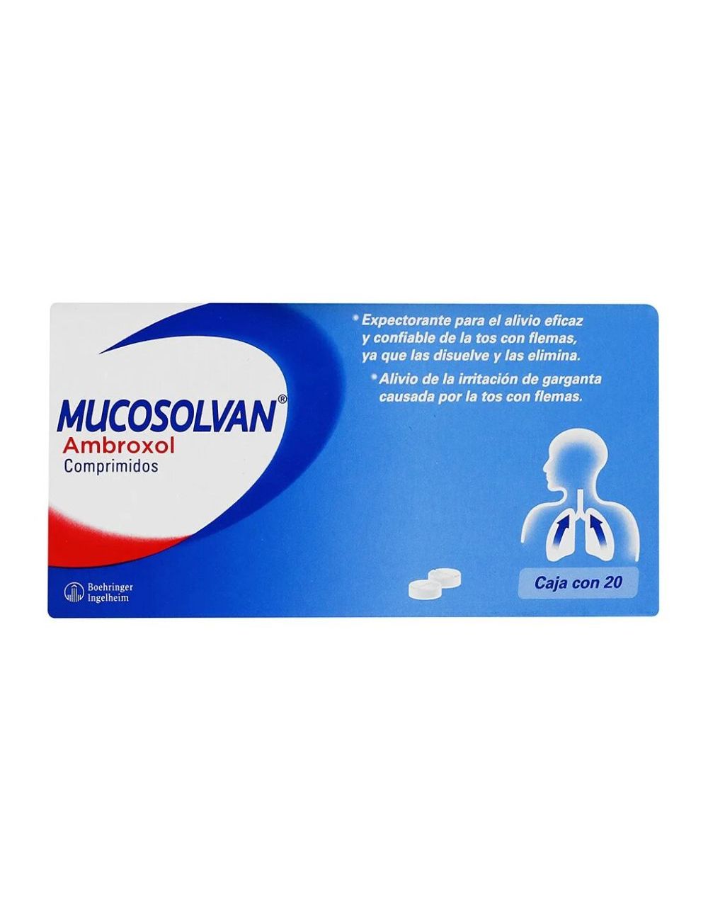 Mucosolvan Caja Con 20 Comprimidos Mucosolvan Caja Con 20 Comprimidos