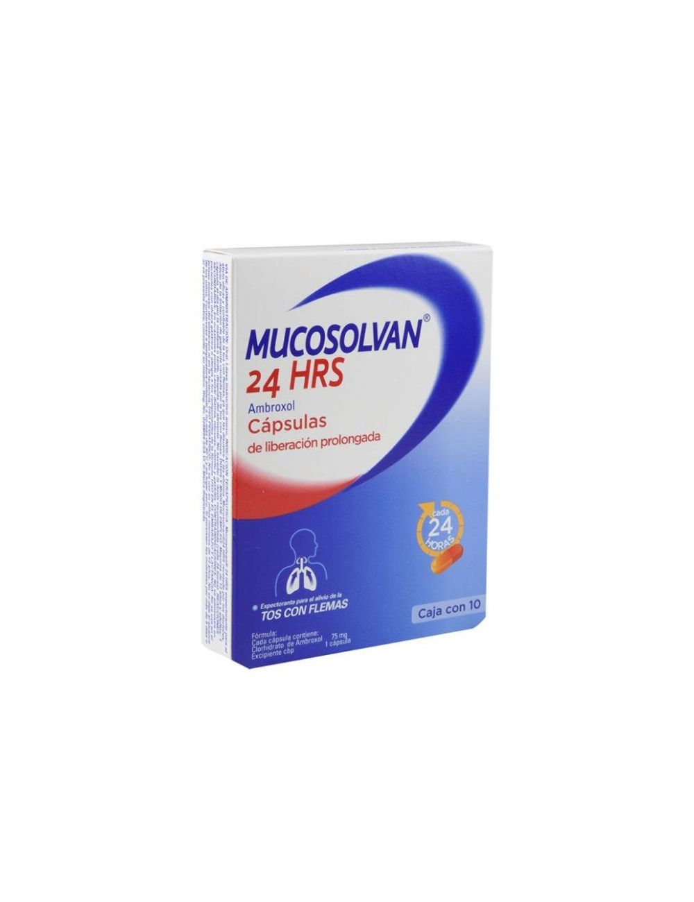 Mucosolvan 24 Horas Caja Con 10 Cápsulas Mucosolvan 24 Horas Caja Con 10 Cápsulas