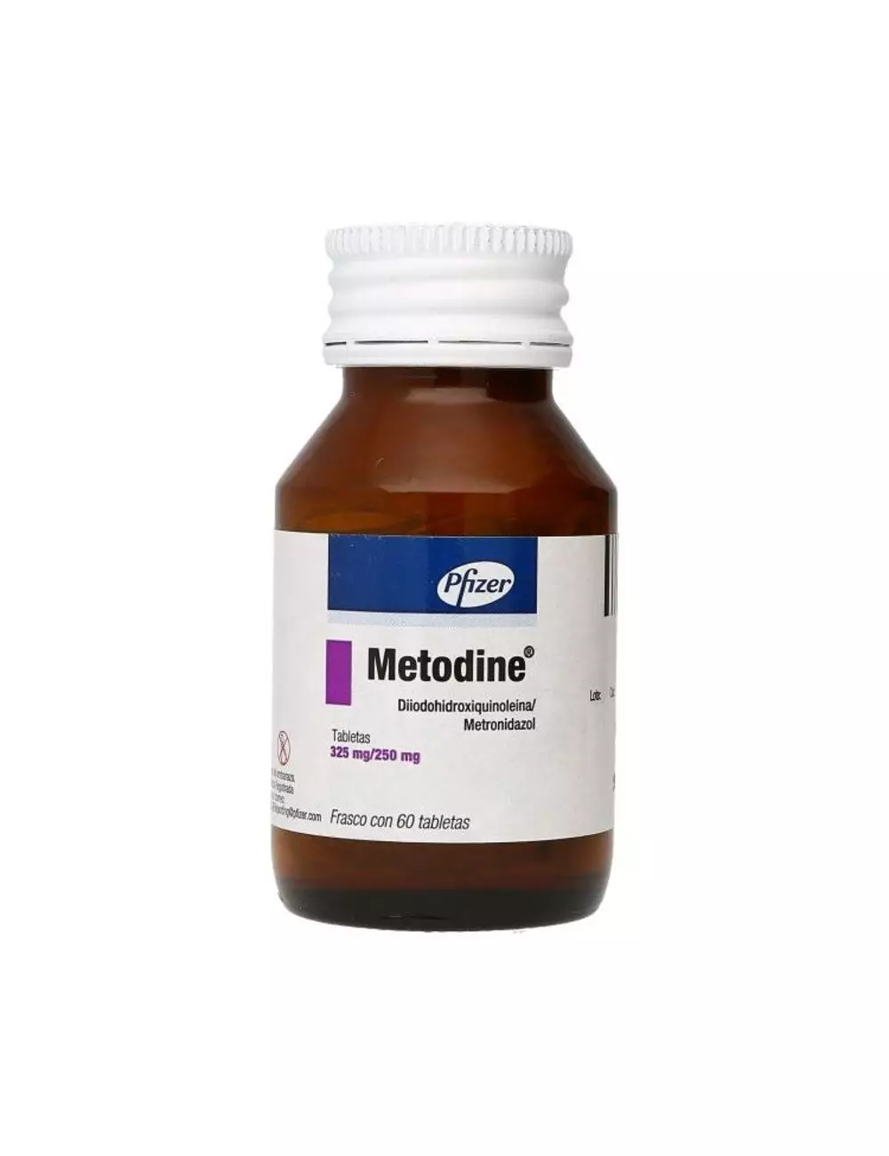 Metodine 325mg/250mg Frasco Con 60 Tabletas