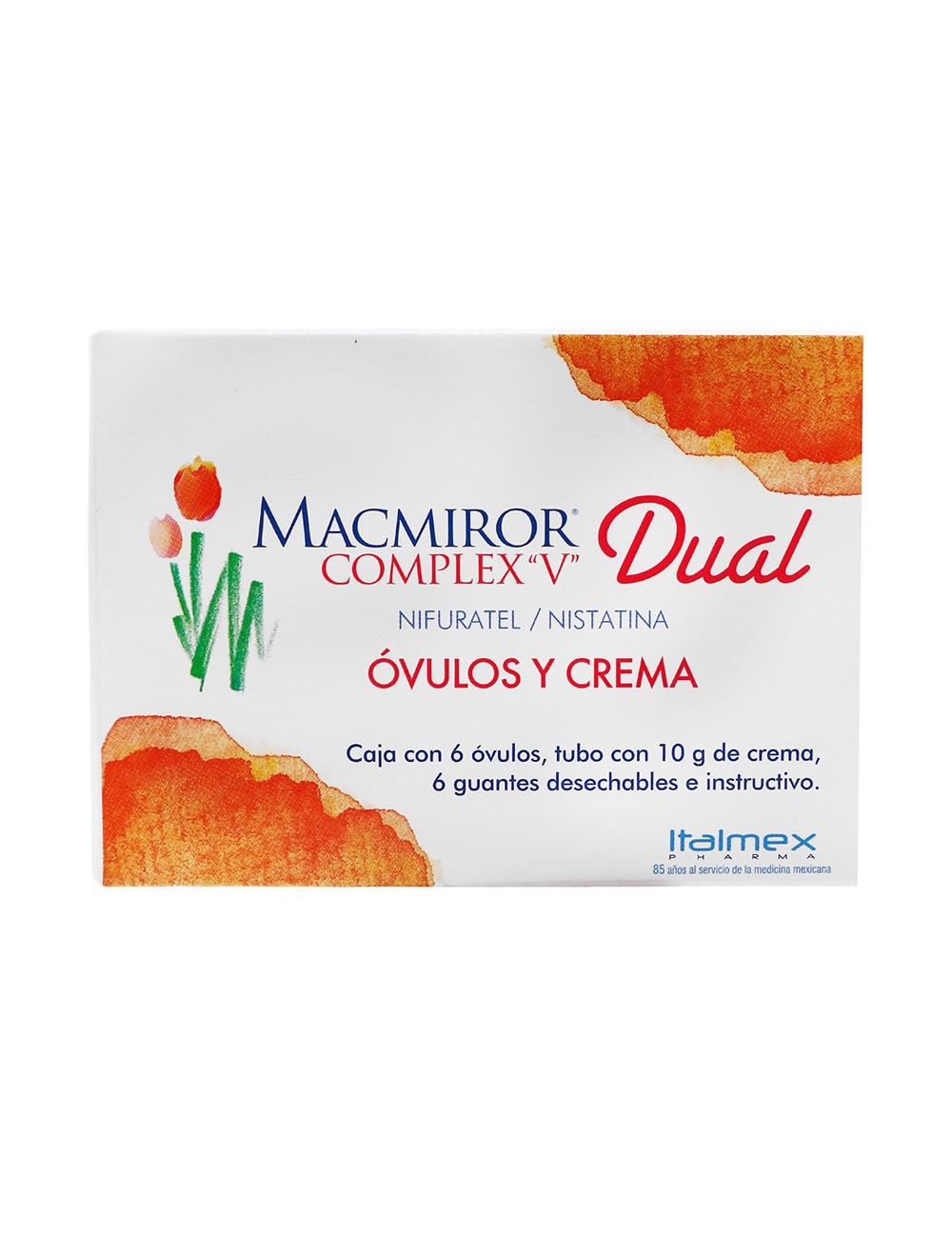 Macmiror Complex-V Dual Caja Con 6 Óvulos y Tubo Con Crema 10 g Macmiror Complex-V Dual Caja Con 6 Óvulos y Tubo Con Crema 10 g