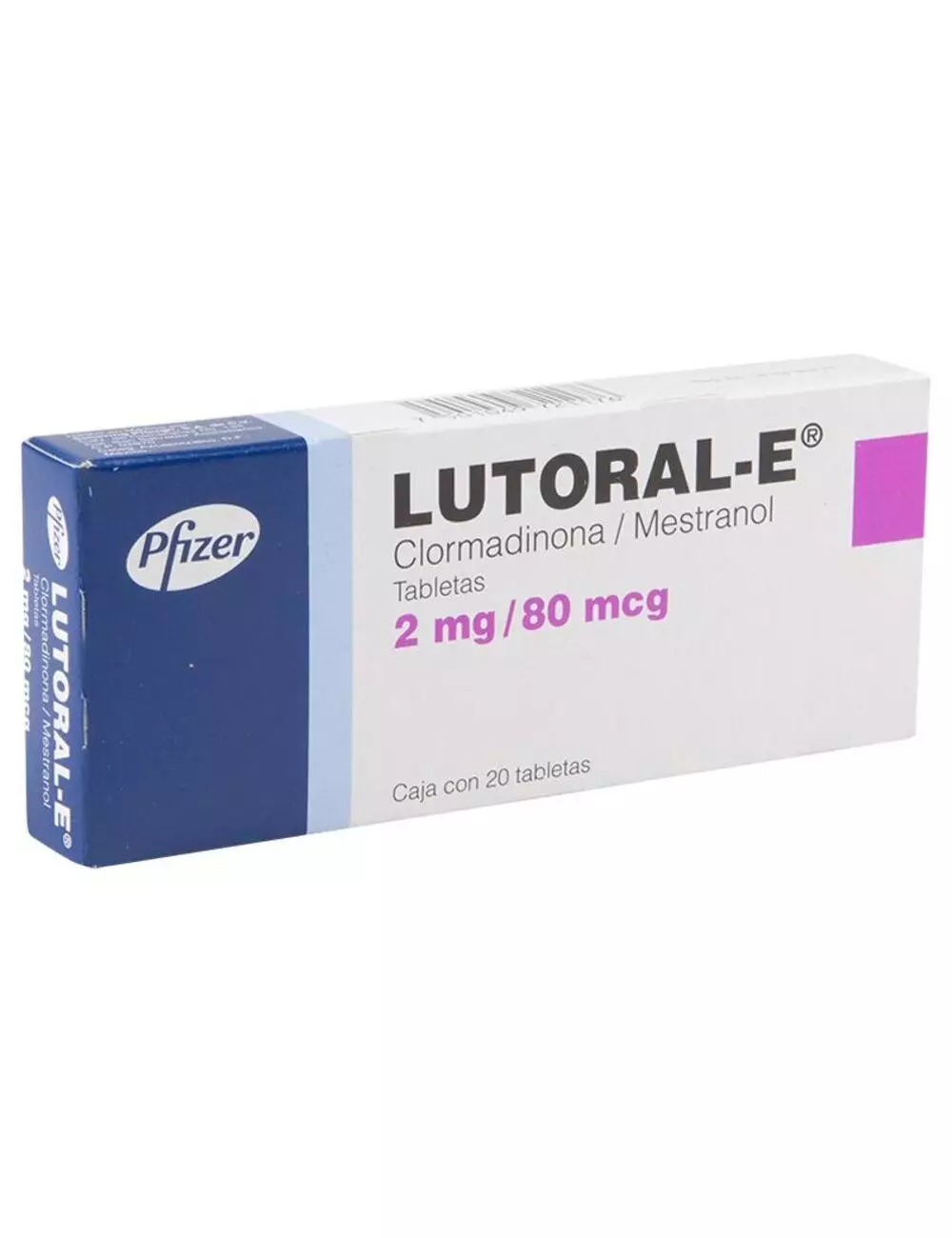 Lutoral-E 2 mg/ 80 mcg Caja Con 20 Tabletas