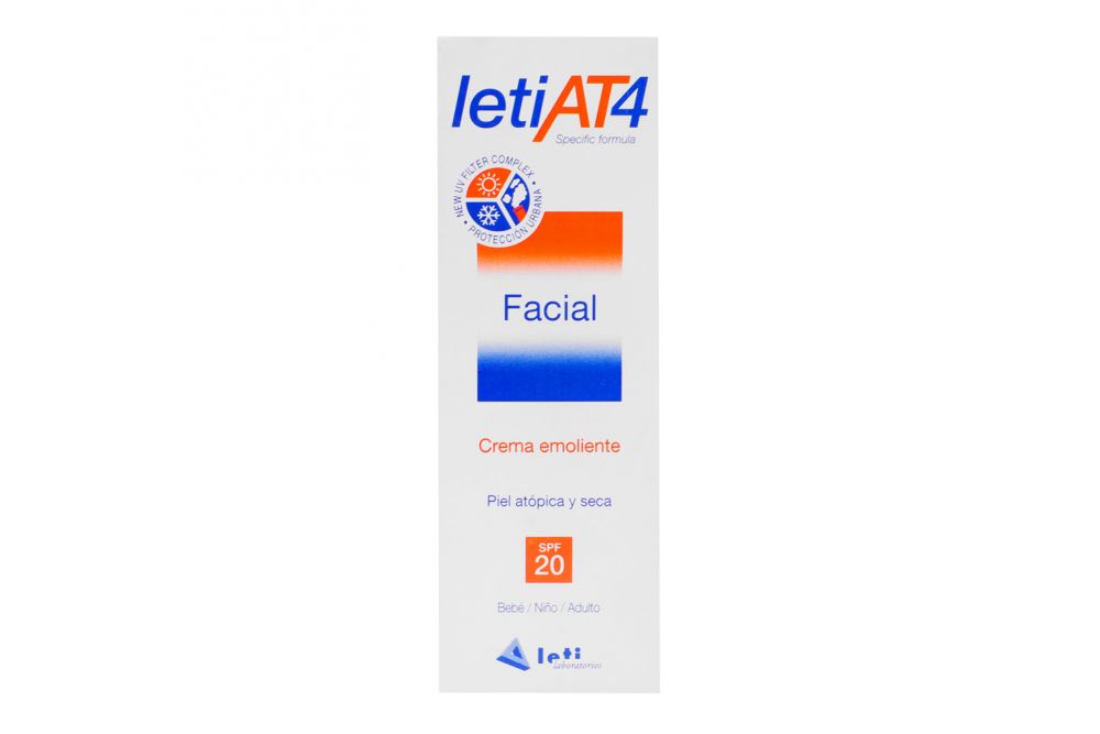 Letiat4 Crema Facial SPF 20 Caja Con Tubo Con 50mL
