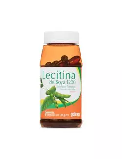 Lecitina De Soya 1200 Frasco Con 50 Cápsulas En Gel Con 1.65 g