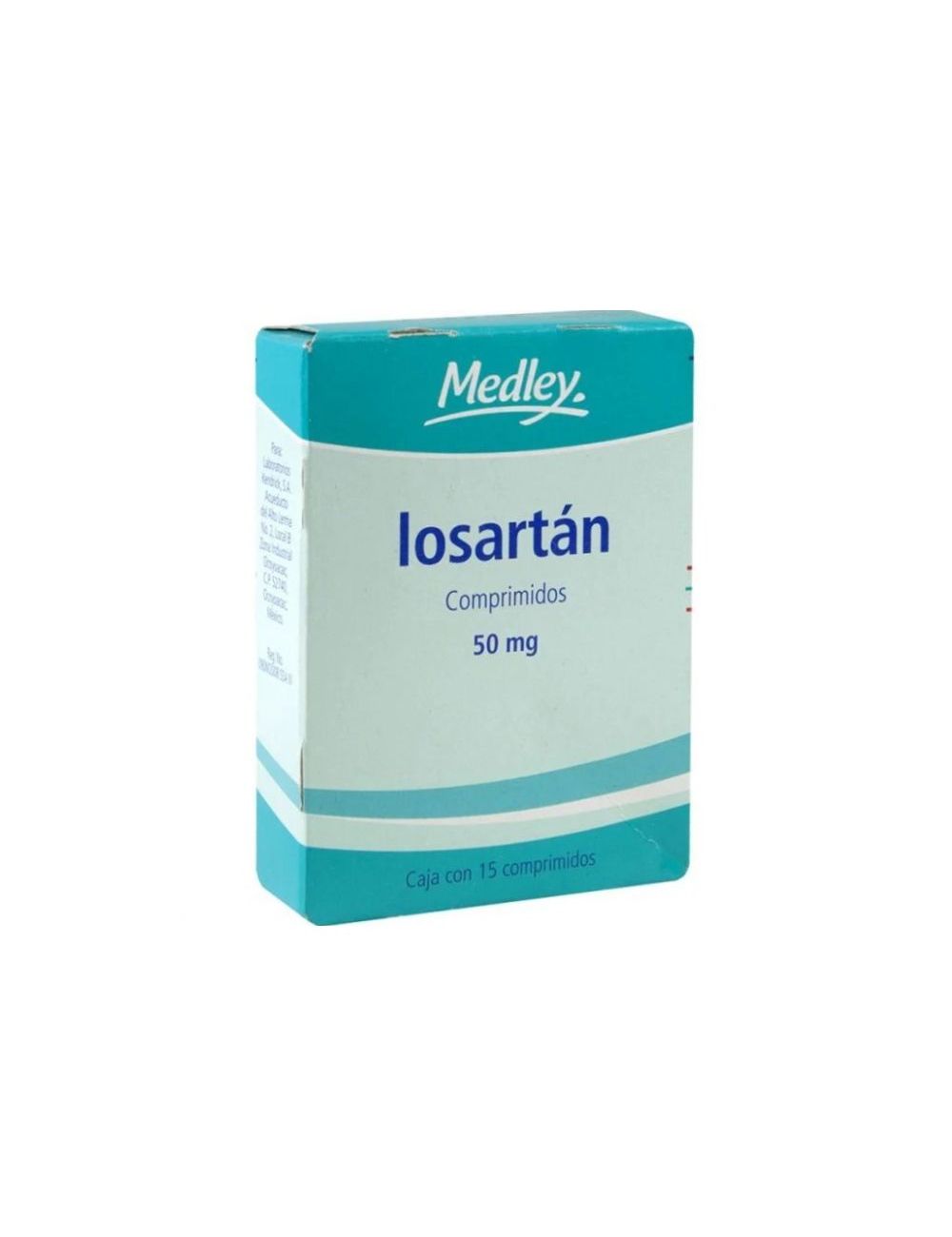 Losartan 50 mg Caja Con 15 Comprimidos