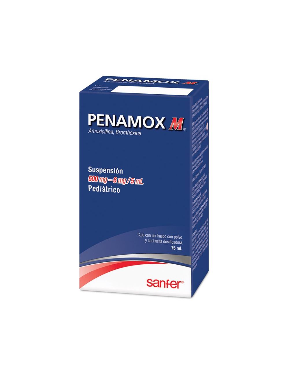 Penamox M 500 mg - 8mg/ 5 mL Solución Pediátrica Frasco Con 75 mL -RX2 Penamox M 500 mg - 8mg/ 5 mL Solución Pediátrica Frasco Con 75 mL -RX2
