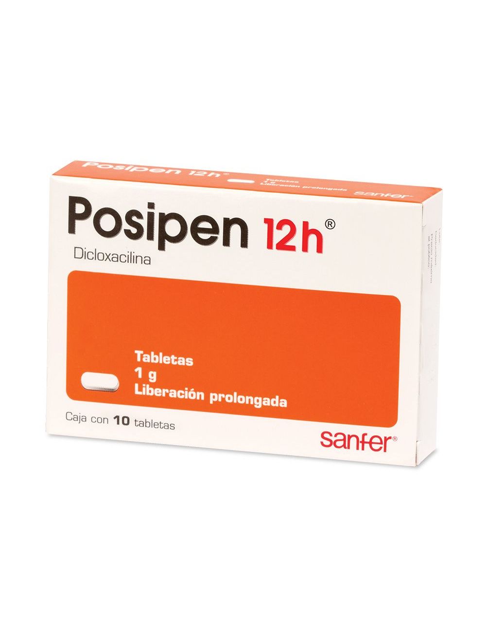 Posipen 12 H 1 g Caja Con 10 Tabletas RX2 Posipen 12 H 1 g Caja Con 10 Tabletas RX2