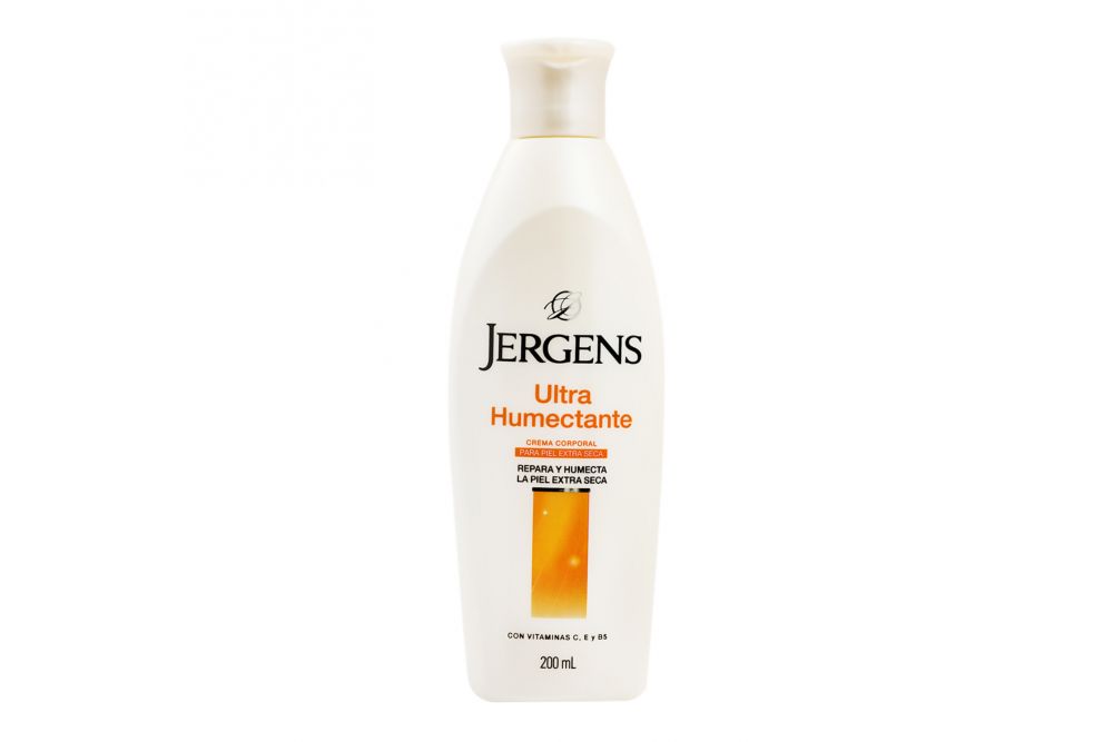 Jergens Ultra Humectante Crema Corporal Piel Extra Seca Botella Con 200mL