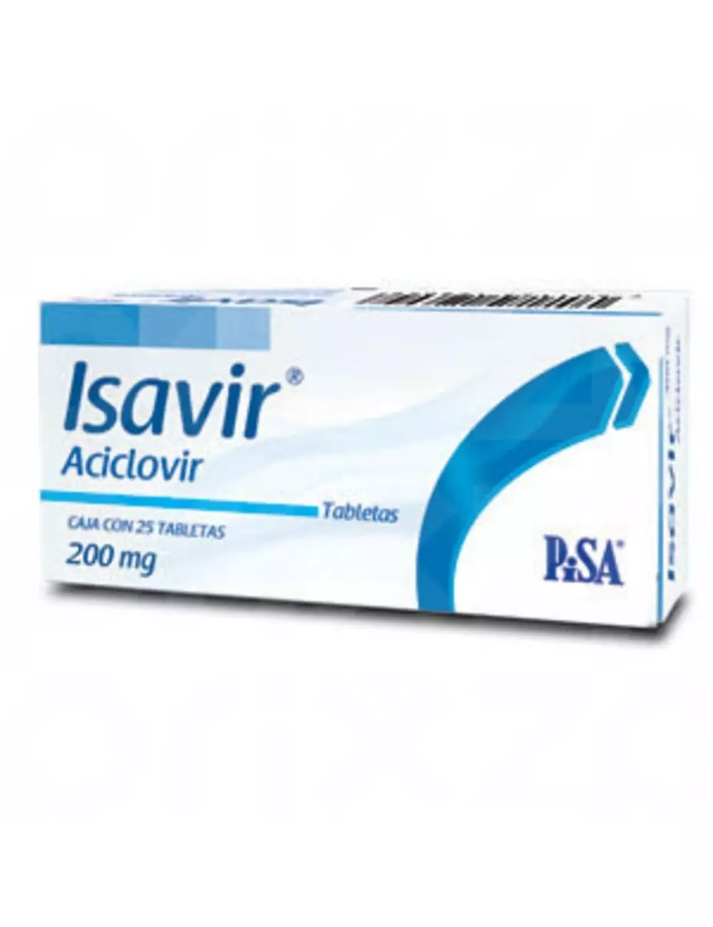 Isavir 200 mg Caja Con 25 Tabletas