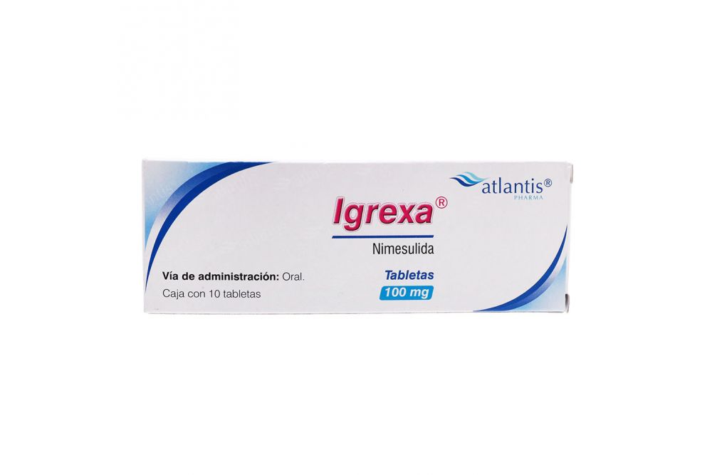 Igrexa 100 mg Caja Con 10 Tabletas