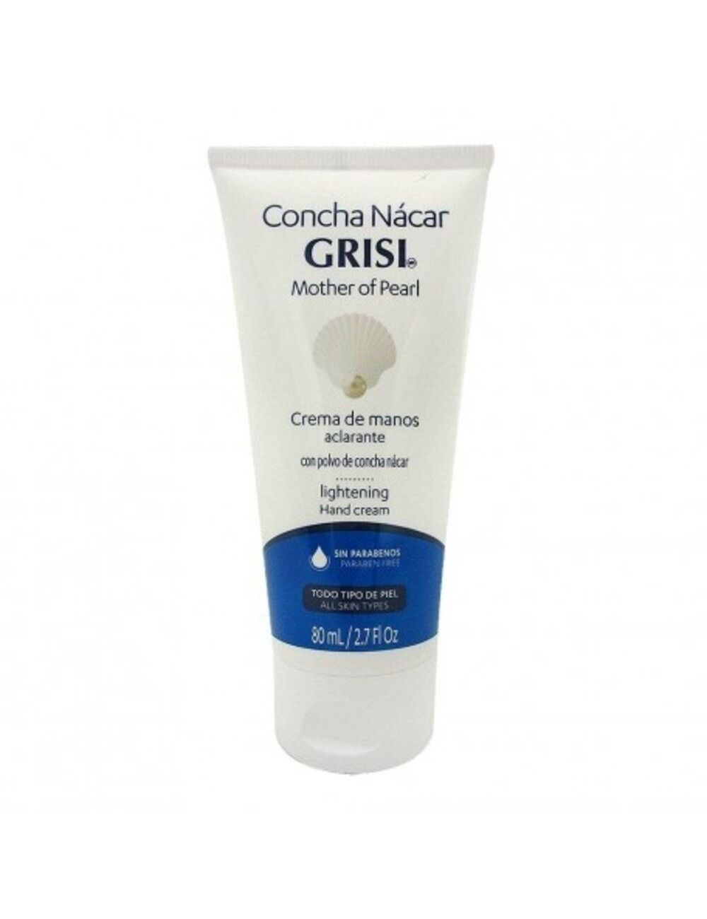 Grisi Concha Nácar Crema De Manos Tubo Con 80mL