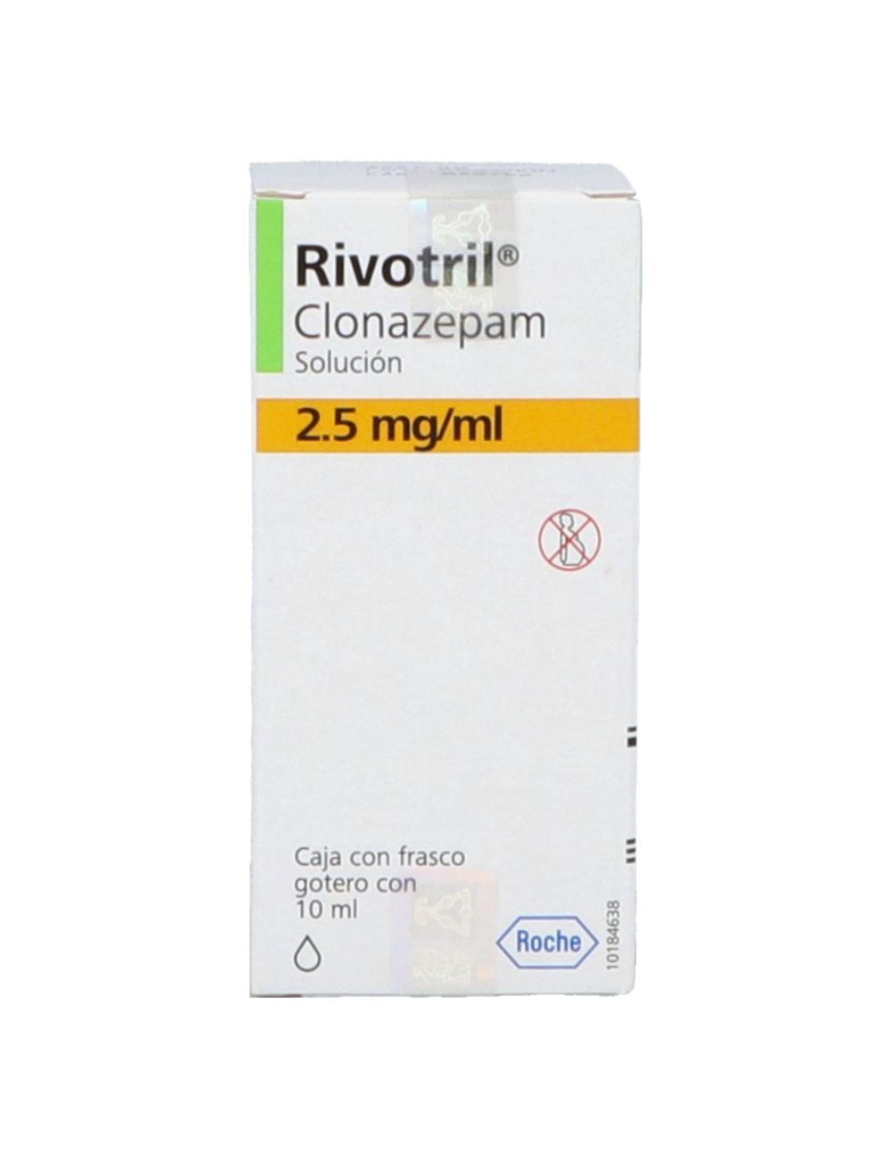Rivotril 2.5 mg gotas 10 mL - RX1 Rivotril 2.5 mg gotas 10 mL - RX1