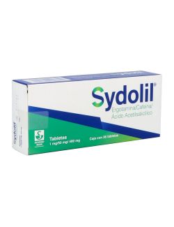 Sydolil® 1 mg/50 mg/400 mg - Caja con 36 tabletas | Ergotamina/Cafeína/Ácido acetilsaliciílico | Siegfried Rhein- RX1