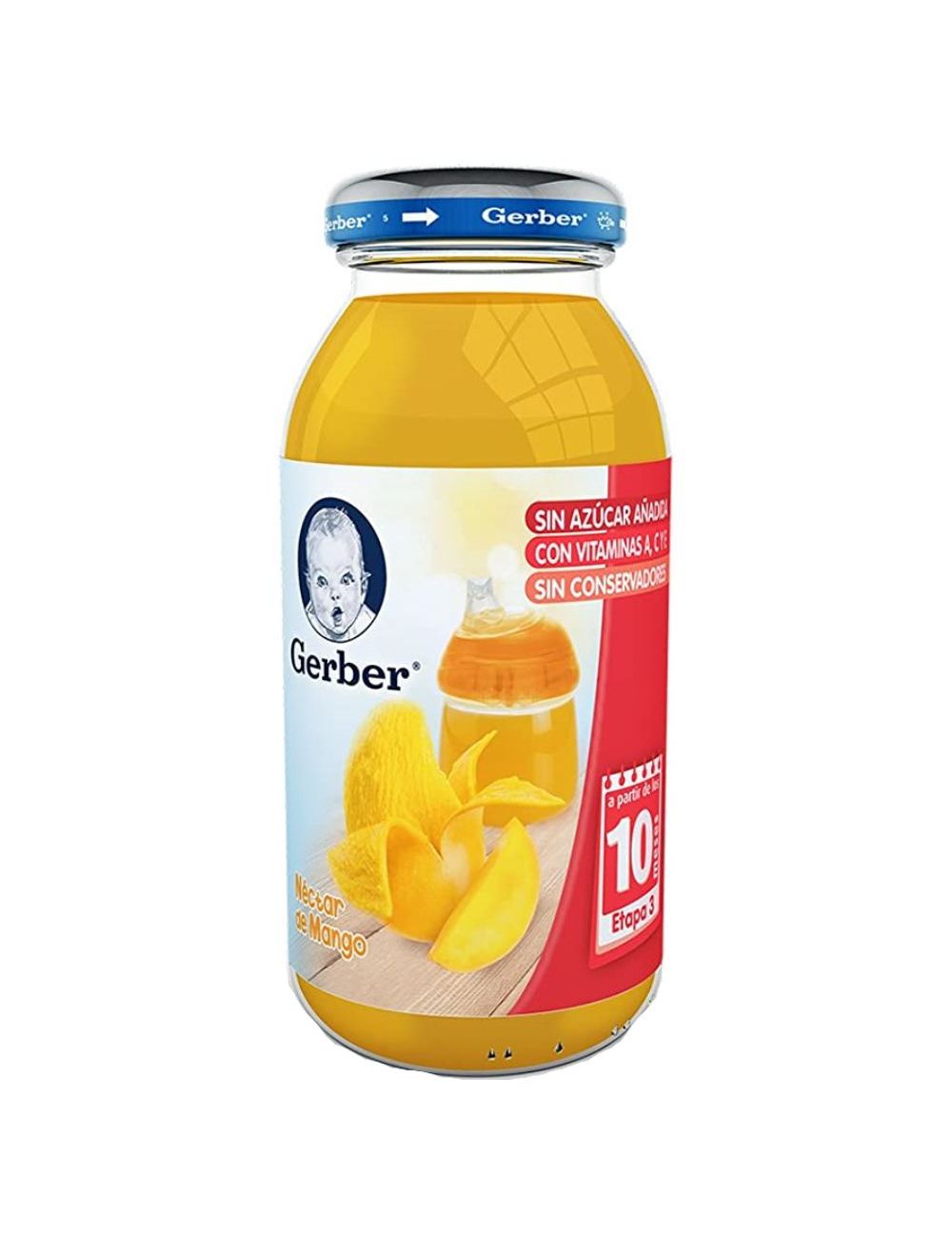 Gerber Néctar 3era Etapa Frasco Con 230 mL Sabor Mango