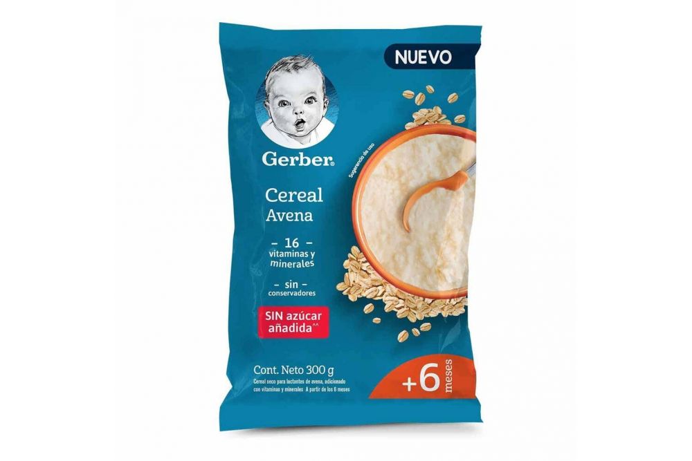 Gerber Cereal de Avena 1Era Etapa Bolsa Con 300 g