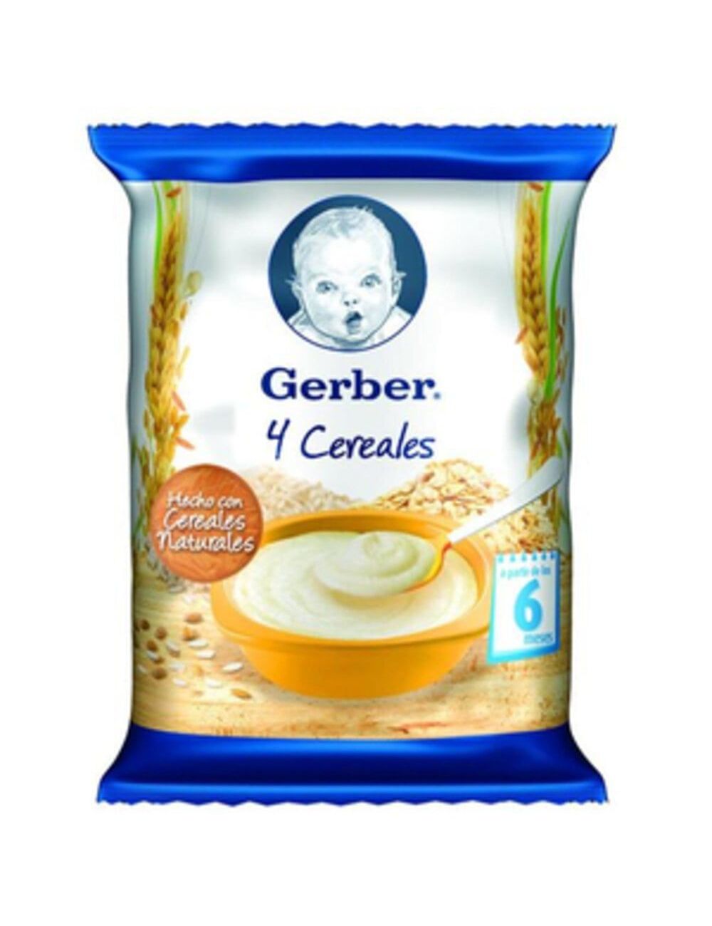 Gerber 4 Cereales 2Da Etapa Bolsa Con 120 g