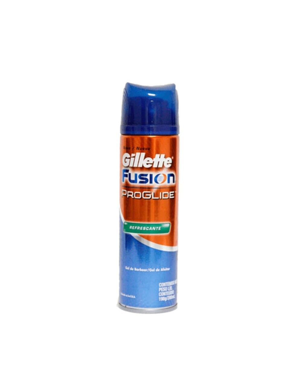 GEL GILLETTE FUSIÓN PROGLIDE REFRESCANTE FRASCO SPRAY CON 198 G