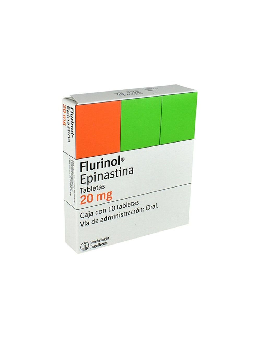 Flurinol 20 mg Caja Con 10 Tabletas Flurinol 20 mg Caja Con 10 Tabletas