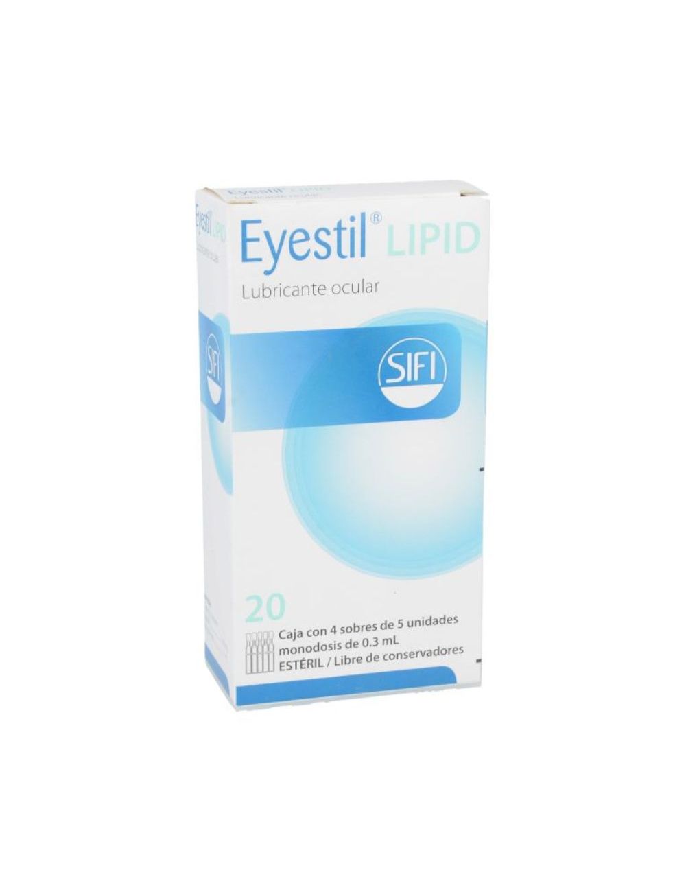 Eyestil Lipid Lubricante En Caja Con 4 Sobres Con 5 Unidades de 0.3 mL Eyestil Lipid Lubricante En Caja Con 4 Sobres Con 5 Unidades de 0.3 mL