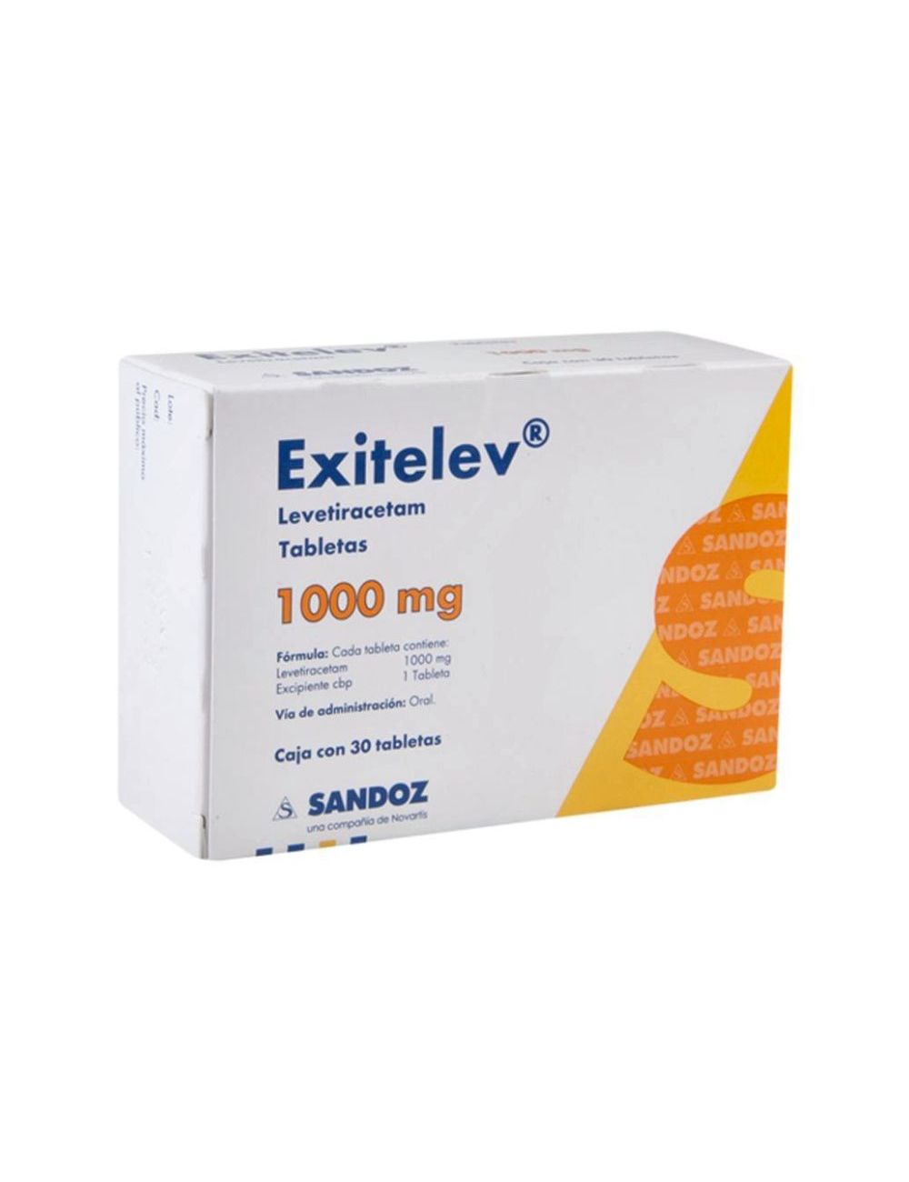 Exitelev 1000 mg Caja Con 30 Tabletas Exitelev 1000 mg Caja Con 30 Tabletas