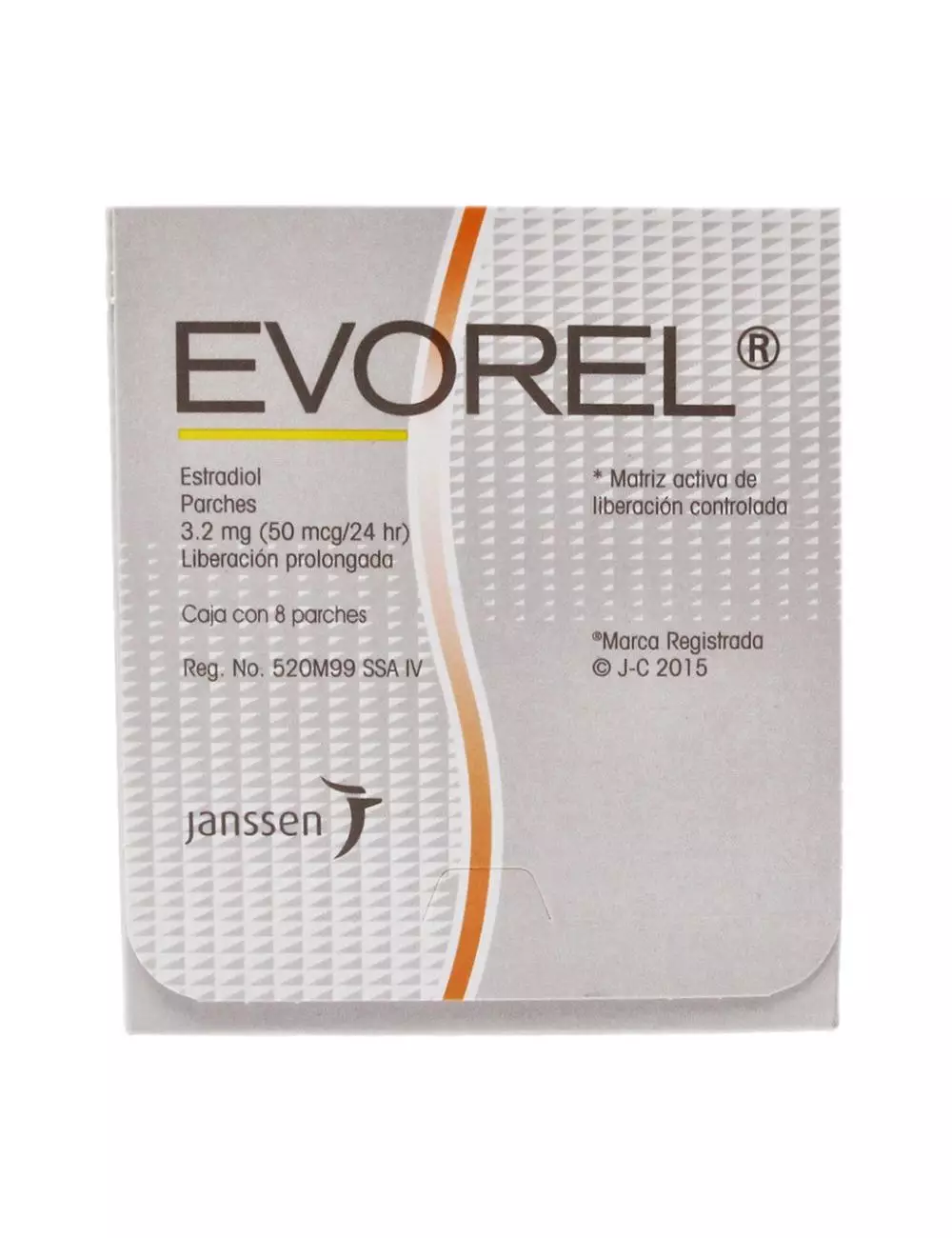 Evorel 50 Mcg Caja Con 8 Parches Matriz Activa