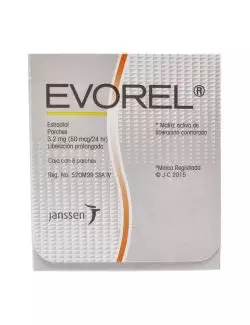 Evorel 50 Mcg Caja Con 8 Parches Matriz Activa