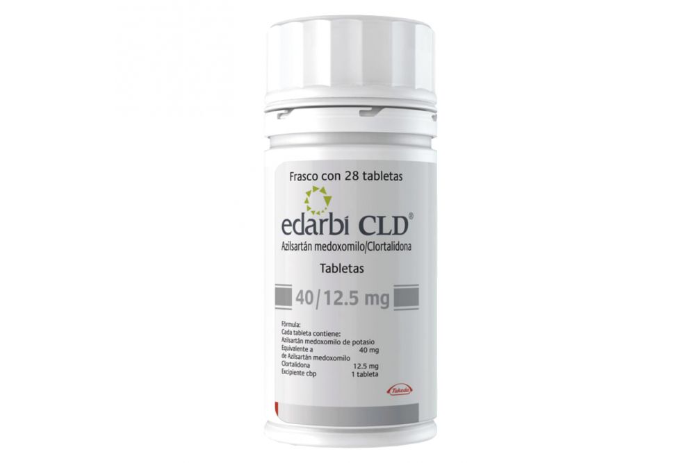 Edarbi CLD 40 / 12.5 mg Caja Con Frasco Con 28 Tabletas