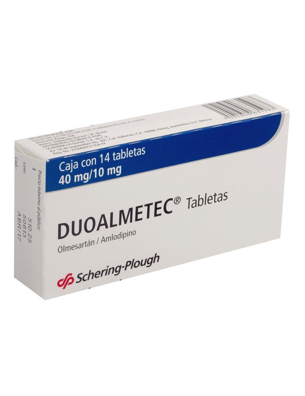 Duoalmetec 40mg/10mg Caja Con 14 Tabletas Duoalmetec 40mg/10mg Caja Con 14 Tabletas