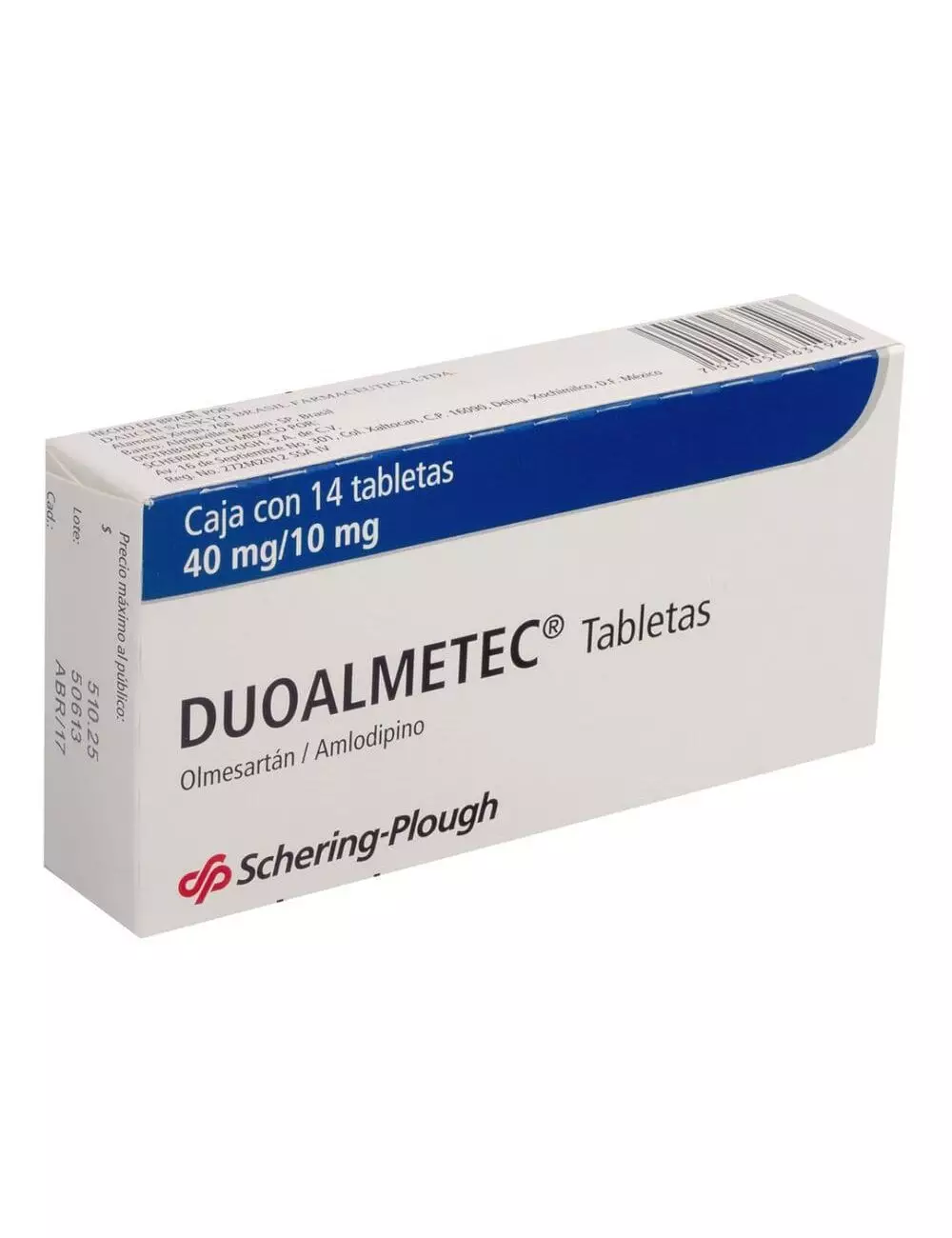 Duoalmetec  40mg/10mg Caja Con 14 Tabletas